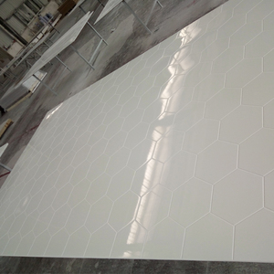 Hot bán Hexagon mô hình Đá Nhân Tạo nuôi cấy Đá Cẩm Thạch tắm Surround phòng tắm bồn tắm Surround bức tường Bảng điều chỉnh - Product Image 1