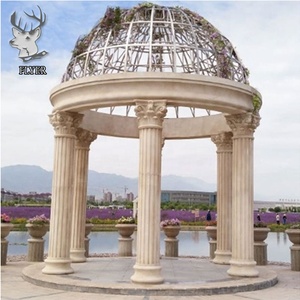 Jardín exterior piedra templo gazebo Piedra Natural mármol granito columna pabellón - Product Image 2