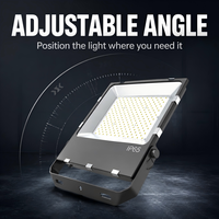 Projecteur LED extérieur haute puissance IP65 étanche 50W 100W 150W 200W avec support réglable pour éclairage mural de sécurité extérieur
