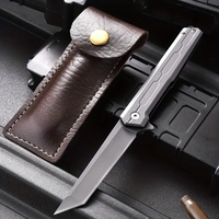 Volledig Staal Titanium Gecoat M390 Hoge Hardheid Buiten Vouwmes Camping Draagbaar Mes Mes Snijgereedschap Voor Messen