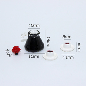 Miniatura de Cafetera para Casa de Muñecas, Accesorio de Juguete para Escenas de Comida, Modelo D119 - Product Image 4