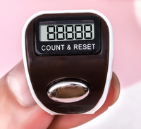 Compteur numérique électronique intelligent de haute qualité avec lumière LED, compteur de doigts Tasbih, outil manuel