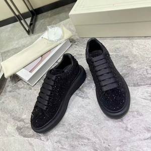 Chaussures de sport décontractées 2026 de haute qualité avec strass, talon épais et amorti, design tendance et luxueux, rehaussantes - Product Image 1