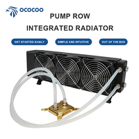 OCOCOO tout-en-un 360 CPU refroidi à l'eau carte graphique refroidisseur pompe radiateur Kit bricolage aluminium dissipateur thermique roulement à billes boîtier d'ordinateur