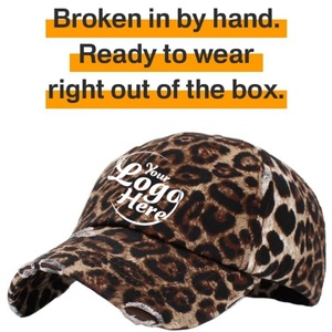 Casquette de baseball unisexe en tissu sergé de haute qualité, style rétro, imprimé léopard sportif, douce et agréable pour la peau, avec bandeau réglable - Product Image 3
