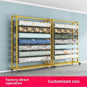 رف عرض عالي الجودة مخصص للسجاد والبطانيات والأقمشة مع شعار مخصص لغرف العرض - Product Image 2