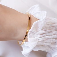 Bracelet de cercle de différentes tailles de miroir en acier de titane en gros