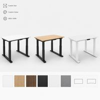 Bureau debout stable à 4 pieds avec structure en acier robuste