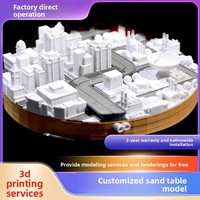 Maquettes architecturales imprimées en 3D, présentoirs de table de sable personnalisés, plans de parcs industriels, projets photovoltaïques à énergie renouvelable