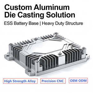 Pièces de dissipateur thermique pour base d'armoire de batterie ESS en alliage d'aluminium moulé sous pression de haute précision, personnalisées OEM par Chengdcai - Product Image 1