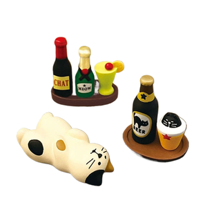 Artículos Japoneses Qingh, Zakka <span class=keywords><strong>Bar</strong></span>, Decoración para Bartenders, Accesorios Decorativos, Gatos en Miniatura, Artesanías de Resina y Pequeños Adornos - Product Image 4