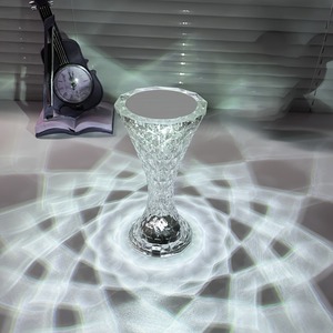 Lámpara de Mesa de Cristal con Puerto USB, Luces Táctiles, 3 Colores Cambiantes, Lámpara Nocturna LED para Dormitorio, Sala de Estar, Habitación Infantil - Product Image 2