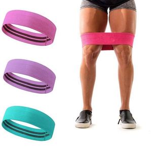 Bandes de résistance en tissu pour les jambes, les fessiers, le yoga et la gym, avec logo personnalisé imprimé - Product Image 4