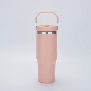 Vaso de Viaje de Acero Inoxidable para Auto con Asa Lateral, Termo Aislado de 30 oz para Oficina, Viajes y Actividades al Aire Libre - Product Image 6