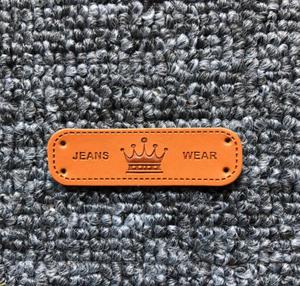 2022121406 PU Leather <strong>Label</strong> Stock and Accept <strong>Customize</strong> Denim Pants <strong>Jeans</strong> Wear <strong>Labels</strong> - Product Image 5