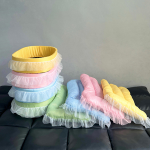 Tüm mevsim yumuşak prenses peluş Pet kanepe yuva Pet yatak Macaron renkli sevimli kedi yatakları - Product Image 6