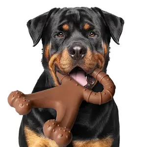 뜨거운 판매 튼튼한 Wishbone 개 씹는 장난감 개를위한 공격적인 뼈 모양 애완 동물 장난감과 적합