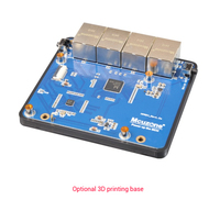 Papan Pengembangan MPRG4 untuk Raspberry Pi 5 Plug-and-Play PCIe ke 4-Way Gigabit Ethernet Soft Router Drive Gratis Paket Termasuk