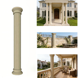 Colonne Romane Decorative in EPS Ignifughe e Impermeabili Personalizzate per la Decorazione di Pareti Esterne di Ville e Centri Commerciali - Product Image 2