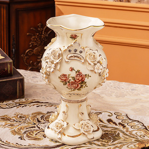Décor européen de luxe-Vase de table en porcelaine peint à la main - Product Image 1