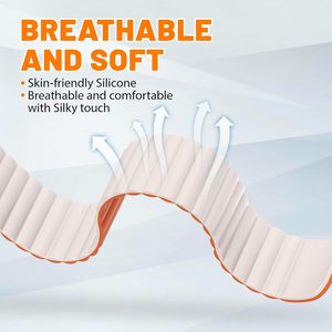 Cinturino Sportivo Magnetico in Silicone Ondulato per <span class=keywords><strong>Apple</strong></span> <span class=keywords><strong>Watch</strong></span> Serie 11 10 9 8 7 6 5 <span class=keywords><strong>4</strong></span> 3 <span class=keywords><strong>SE</strong></span> 3/2nd Ultra/3/2 49mm 46mm - Product Image 4