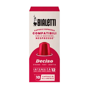 Capsule Bialetti Deciso 10 in Alluminio Compatibili Nespresso [0,17/giorno] Varie Misurine per Tè Caffè Ceramica Metallo Plastica PC - Product Image 1