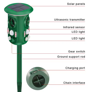 360 Degrés Solaire Ultrasonique Animal <span class=keywords><strong>Répulsif</strong></span> Solaire Oiseau Chien Chat Singe Cerf Souris Animal <span class=keywords><strong>Répulsif</strong></span> - Product Image 3