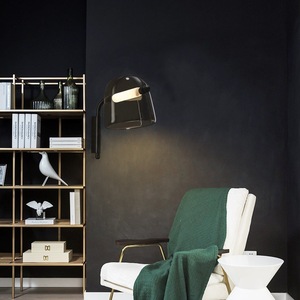 Postmodern Italian Minimalist Glass <b>Bedside</b> <b>Wall</b> Unique Creative Designer Iron for Home Living Room/Study Decorative <b>Lighting</b> - Product Image 3