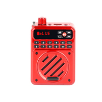 Radio numérique portable AM/FM multibandes mini de poche, lecteur MP3, écran numérique, batterie en plastique 1501-2000mAh, DC 5V, pour les déplacements