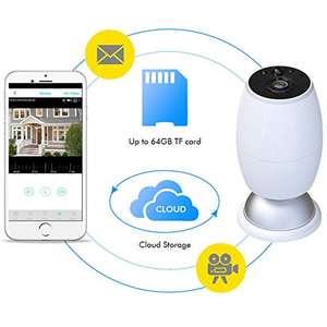 LOOSAFE <span class=keywords><strong>720P</strong></span>/1080P 100% telsiz şarj edilebilir pil <span class=keywords><strong>Ip</strong></span> kablosuz kamera akülü açık Cmos ses kayıtları kamera - Product Image 4