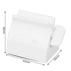 I-0235 Plastic Rolling <b>Toothpaste</b> Squeezer Dispenser Eco-Friendly Two-piece Rectangle Leaf Shape Modern Style Easy Bathroom Set - Product Image 6