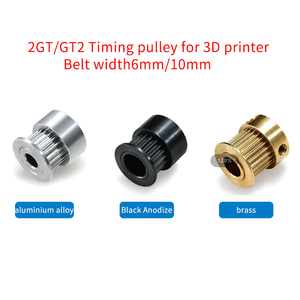 Cinghia di distribuzione della stampante 3D in lega con 16T 20T 40T GT2 2GT pulegge dentata 6mm 10mm 15mm larghezza OEM personalizzabile - Product Image 3