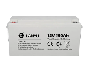 Batería de Gel de Plomo-Ácido para Sistema Híbrido Solar LANYU de 12v 150Ah - Product Image 1