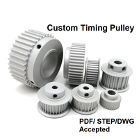 Poulie de distribution en laiton pour imprimante 3D avec alésage de 3 mm, poulie synchrone dentée pour transmission CNC