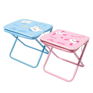 เก้าอี้พับเด็กลัคกี้แบร์เก้าอี้สตูลขนาดเล็กน้ำหนักเบาแบบพกพาสำหรับใช้ในสวนกลางแจ้งตัวเลือกสีฟ้าสีชมพู - Product Image 1