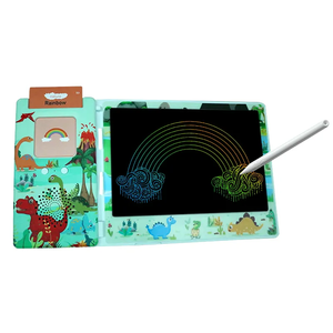 Kinderen Leren Tekentafel Praten Flash Kaart Cartoon Uitwisbaar Notitieblok Lcd Schrijftablet Met Kaartlezer - Product Image 5