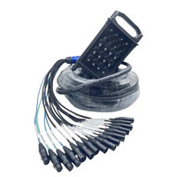 Câble multipaire 16 canaux pour boîtier de scène, DMX, audio et alimentation, XLR mâle-femelle, pour microphones multiples