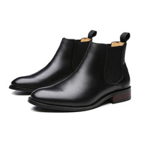 Nouveautés : Bottines Chelsea montantes pour homme en cuir de vachette, faites à la main, confortables et élégantes