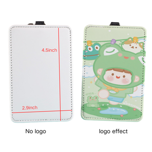 Presse à chaud par sublimation Porte-cartes de crédit Pochette portefeuille Porte-clés en cuir PU vierge Sublimation d'un côté Impression par transfert de chaleur - Product Image 4