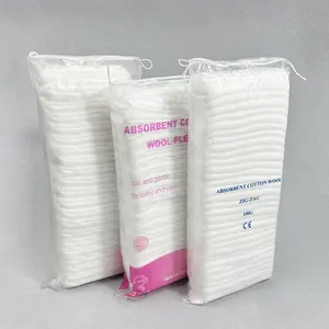 50G 100G 200G Absorbent Cotton Wool Zigzag Pleated Medical Surgical Dressing Zig-Zag Cotton