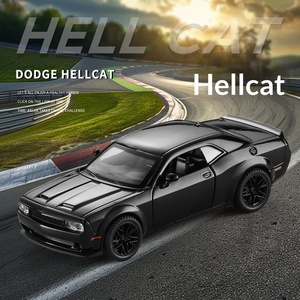 Modelo de Carro Esportivo Muscle Hellcat em Liga 1:32 com Som, Luz e Música, Simulação, Presente para Meninos, Coleção de Ornamentos, Guangdong - Product Image 4