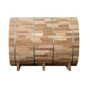 Bờ biển nhà máy giá bán buôn Luxury Red Cedar tắm hơi ngoài trời bằng gỗ Thùng tắm hơi cho 4-6 người ngoài trời phòng tắm hơi - Product Image 5