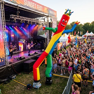 Simple Outdoor Inflatable Air Dancer With Blower Huge Air Dancer Inflatable Wave Man For Events - Product Image 1