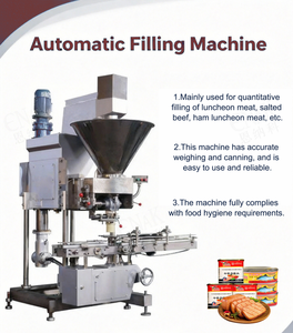 Machines de remplissage de conserves de viande, machine de mise en conserve alimentaire automatique pour sardines en conserve, bœuf en conserve, viande en conserve - Product Image 2