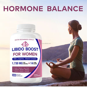 Suplemento de Hierbas Naturales para Aumentar la Libido Femenina, Equilibrio Hormonal, Saw Palmetto, Dong Quai, Vitamina y Zinc, 300 Cápsulas - Product Image 4