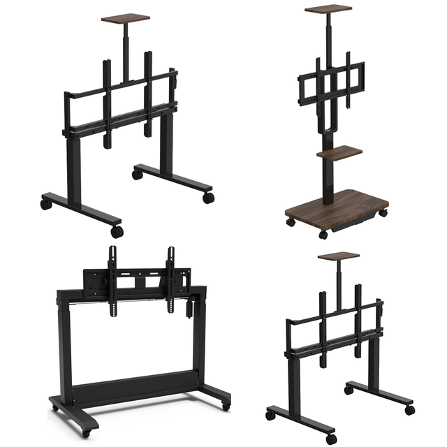 TV Mount Lift Mechanism for Wall, Floor or Cabinet with Remote Control for 55 to 90 Inch Screens VESA Mount