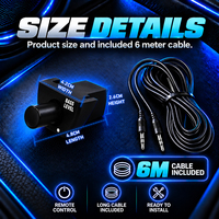 Bouton de commande universel pour amplificateur de voiture avec câble long pour système audio de subwoofer