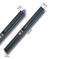 Allume-cigare électrique à arc USB long, sans flamme, à plasma, rechargeable, pour le camping en plein air