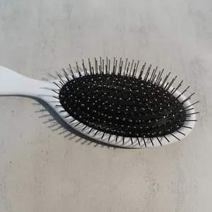 Factory Price Custom Logo Paddle Metal Bristle Hair Brush Wig Brush Metal Tooth Pins Cushion Hair Extension Brush