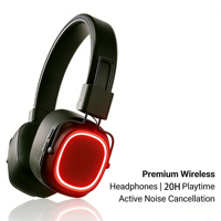 Casque de soirée disco silencieuse en réseau, sans fil LED 3 canaux, système de diffusion avec micro pour événements DJ